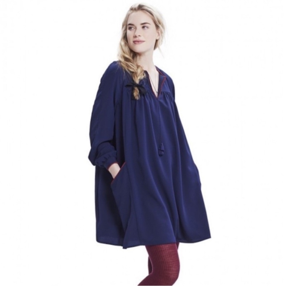 Hatch Gemma Dress Maternity Navy Size 1